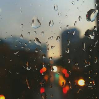 Raindrops on window wallpaper