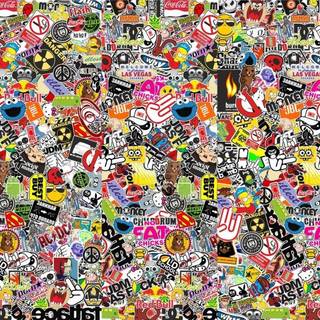 Sticker wallpaper