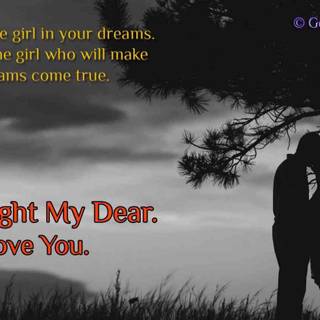 Romantic wallpaper of couples with quotes