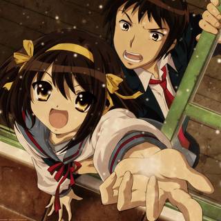 Wallpaper haruhi HD love