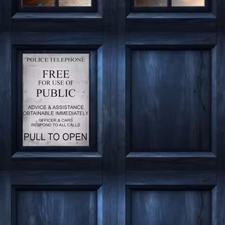 TARDIS iPhone wallpaper