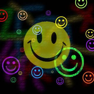Happy smiley face wallpaper