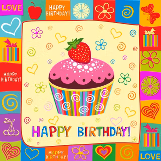 Cute happy birthday wallpaper