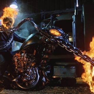 Wallpaper ghost rider motor