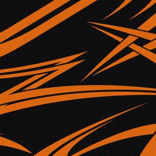 Black with orange background