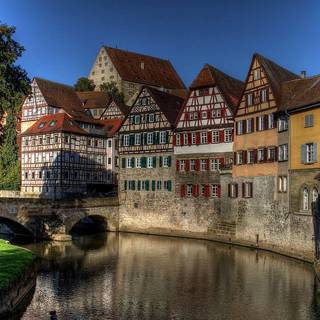 Old houses wallpaper