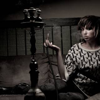 Smoking hookah wallpaper