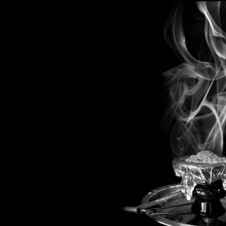 Smoking hookah wallpaper