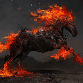 Fire horse wallpaper HD