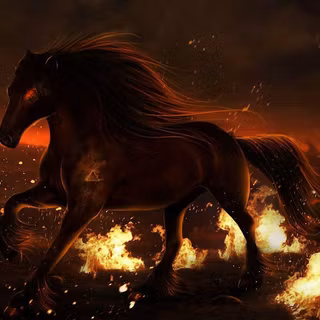 Fire horse wallpaper HD