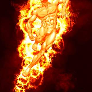Human torch wallpaper HD