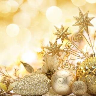 Gold christmas wallpaper