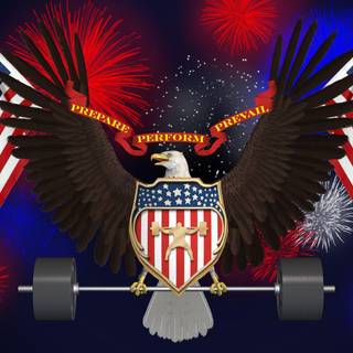 Patriotic military background