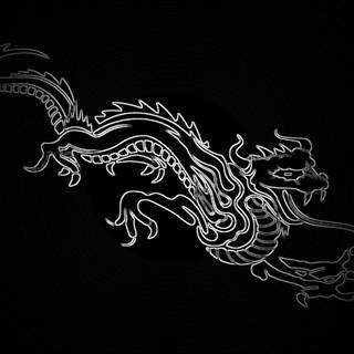 Wallpaper dragon black