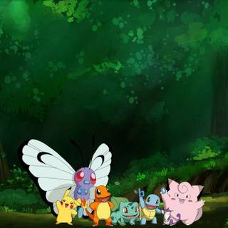 Pokemon forest background