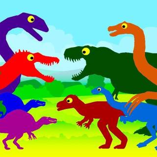 Cartoon dinosaur wallpaper