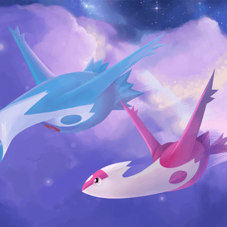 Pokemon latios and latias wallpaper