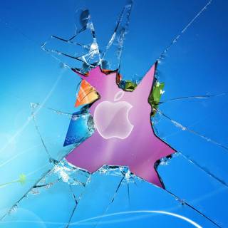 Cracked background windows