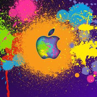 Paint splatters wallpaper