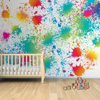 Paint splatters wallpaper