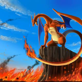 Wallpaper pokemon charizard