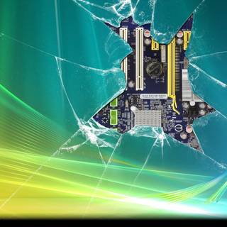 Smashed screen wallpaper