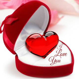 Red cute heart wallpaper