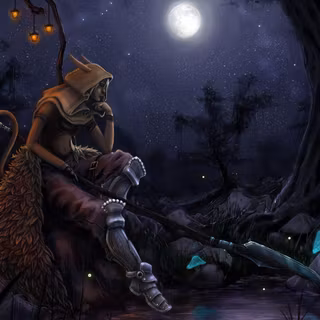 Night elf warrior wallpaper in HD