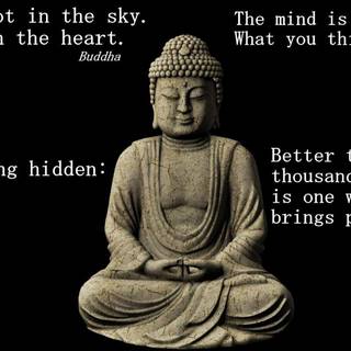 Lord buddha quotes wallpaper