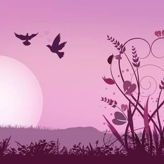 Wallpaper purple love