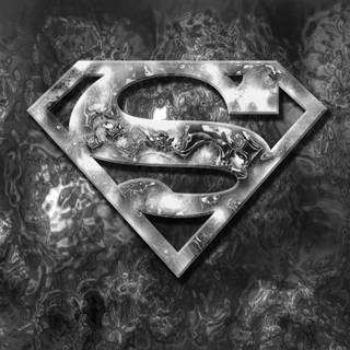 Superman wallpaper black and white
