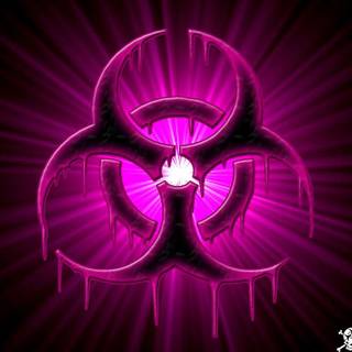 Wallpaper toxic sign red