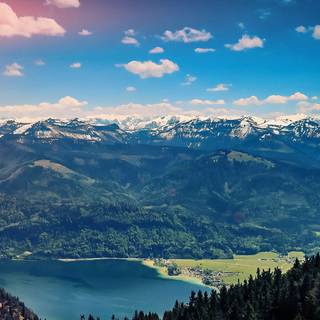 Wallpaper mountain sky