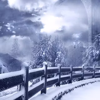 Winter nature background