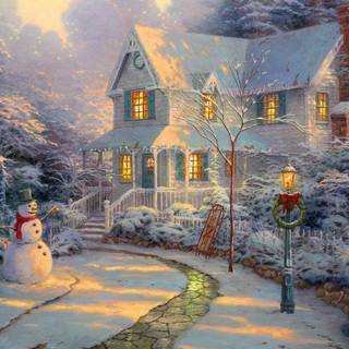 Thomas kinkade free summer desktop wallpaper