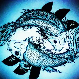 Koi fish tattoo wallpaper HD