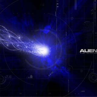 Wallpaper alienware blue