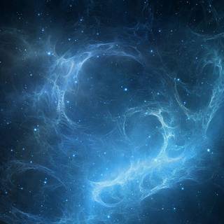 Blue star in space wallpaper