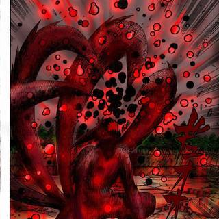 Naruto nine tails form wallpaper