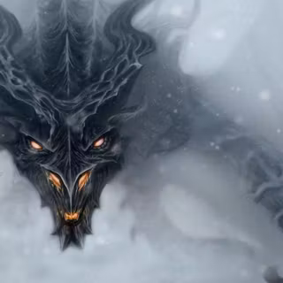 Skyrim wallpaper dragon 1080p