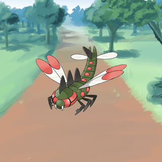 Yanmega HD wallpaper