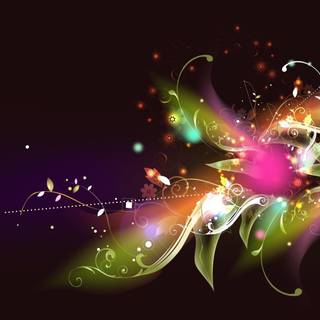 Wallpaper abstrak flower