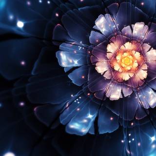 Wallpaper abstrak flower