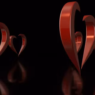 Love heart wallpaper background 3d