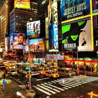 New york city wallpaper at night