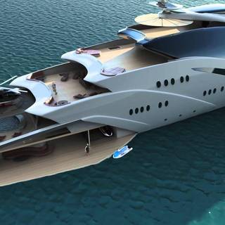 Luxury yachts wallpaper