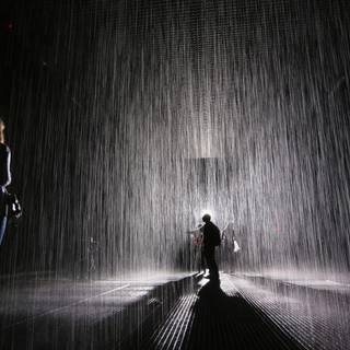 Alone boy in rain HD wallpaper