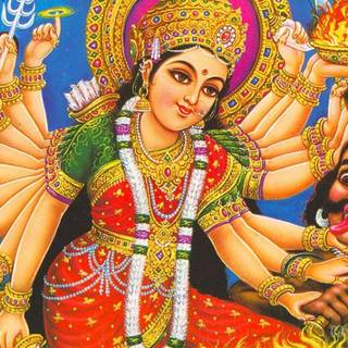 Amazing durga tiger wallpaper