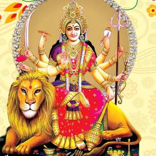 Amazing durga tiger wallpaper