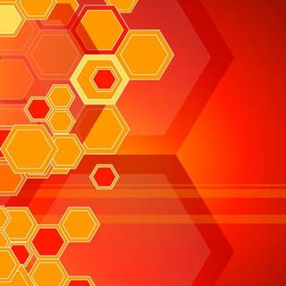 Wallpaper orange abstrak